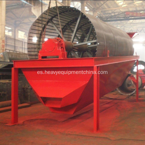 Placer Gold Ore Lavadora Rotary Trommel